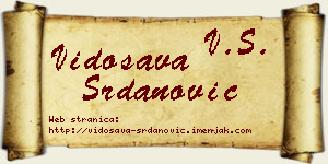 Vidosava Srdanović vizit kartica